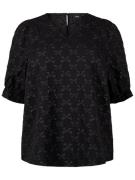 Zizzi Bluse  antracit / sort