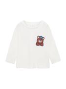 MANGO KIDS Shirts 'BORN'  ecru / marin / brun