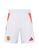 ADIDAS PERFORMANCE Sportsbukser 'Manchester United 24/25 Home'  orange / hvid