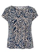 TATUUM Bluse 'Printi'  beige / navy