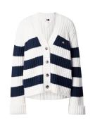 Tommy Jeans Cardigan  navy / rød / hvid