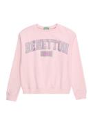 UNITED COLORS OF BENETTON Sweatshirt  lys pink / sølv