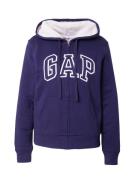 GAP Sweatjakke  navy / hvid