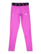 ADIDAS SPORTSWEAR Sportsbukser  lilla / sort / hvid