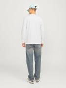 JACK & JONES Bluser & t-shirts 'JJALVIS'  royalblå / hvid