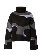 florence by mills exclusive for ABOUT YOU Pullover 'Toasted Marshmallow'  mørkegrå / lilla / sort