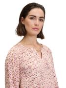 Cartoon Bluse  lysebeige / brun / mørk pink