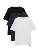 Pull&Bear Bluser & t-shirts  navy / sort / hvid