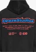 Dropsize Sweatshirt 'Peace of Mind'  blå / pink / sort