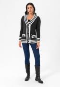 Felix Hardy Cardigan  antracit / hvid