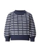 VERO MODA Pullover 'LEONOR'  navy / hvid