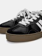 Pull&Bear Sneaker low  sort / hvid