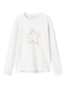 NAME IT Bluser & t-shirts 'Viparty'  guld / sort / sølv / hvid