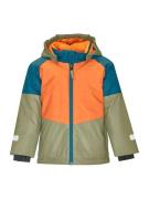 PLAYSHOES Vinterjakke  oliven / petroleum / orange / sort