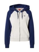 Superdry Sweatjakke 'ESSENTIAL'  navy / hvid