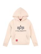 ALPHA INDUSTRIES Sweatshirt  basalgrå / fersken