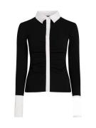 Karl Lagerfeld Bluse  sort / hvid