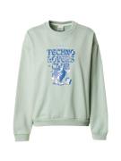 Kaotiko Sweatshirt 'TECHNO LOVERS CLUB'  navy / mint / lys pink / hvid