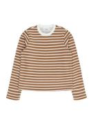 Vero Moda Girl Bluser & t-shirts 'KENYA'  lysebrun / hvid