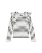 WE Fashion Bluser & t-shirts  sort-meleret / hvid