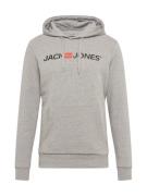 JACK & JONES Lærredsbukser  grå-meleret / orange / sort