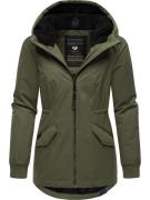 Ragwear Funktionsjakke 'Dowey Warm Rain'  oliven / sort