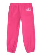 GAP Bukser  pink / hvid