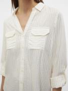 VERO MODA Bluse 'VMBUMPY'  guld / hvid