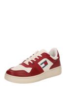 Tommy Jeans Sneaker low 'RETRO BASKET ESS MEG 3A3'  navy / mørkerød / naturhvid