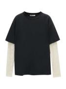 Pull&Bear Shirts  antracit / hvid