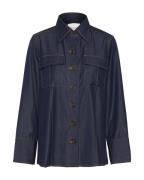 My Essential Wardrobe Bluse 'Ravi'  blue denim