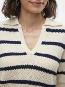 VERO MODA Pullover 'VMAmazing'  champagne / marin