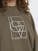 JDY Sweatshirt  khaki / hvid