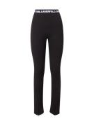 KARL LAGERFELD JEANS Leggings 'MILANO'  sort / hvid