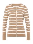 heine Cardigan  ecru / brun / hvid