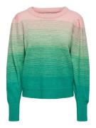 ONLY Pullover 'SUNRISE'  jade / græsgrøn / lys pink