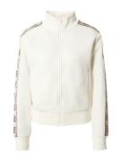 GUESS Sportssweatjakke 'Brithey'  beige / sort / uldhvid