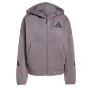 ADIDAS SPORTSWEAR Sportssweatjakke 'Z.N.E. '  mokka / sort