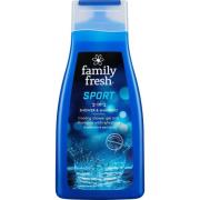 Family Fresh Sport Cooling Shower and Shampoo 500 ml