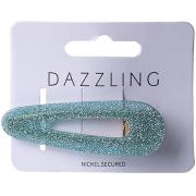 Dazzling Hår Barette Glitter Turquose