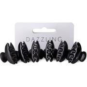 Dazzling Hår 6-pack Hair Clips Black