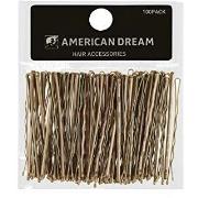 American Dream Hair Grips Pack of 100 Hair Grips Blonde