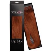 Poze Hairextensions Poze Clip&Go Löshår Äkta 7K Copper Fusion 7 d