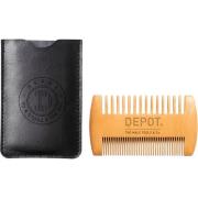 DEPOT MALE TOOLS No. 739 Pocket Wooden Beard Comb W Case