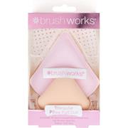 Brushworks Triangular Pillow Puff Duo