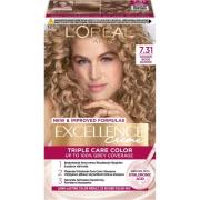 Loreal Paris Excellence Crème Triple Care Color 7.31 Golden Beige