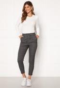 ONLY Poptrash Soft Check Pant Black/Cloud Dancer XS/32