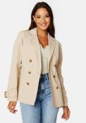 Chiara Forthi Cendra Short Trench Coat Cream 42