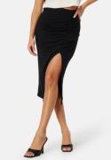 BUBBLEROOM Vilja Rib Skirt Black XL