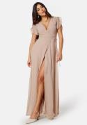 Bubbleroom Occasion Grienne Wrap Gown Dusty pink M